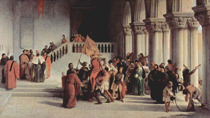 Francesco Hayez Release of Vittor Pisani from the dungeon France oil painting art
